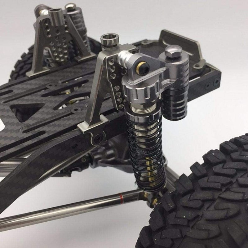FOSA 4Pcs RC Shock Absorbers, Aluminum Alloy High Strength Springs Shocks Set Damper with 2 Bags of Screws For Axial / SCX10 / D90 / For -4 RC Crawler Car - Image 4
